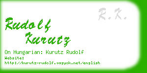 rudolf kurutz business card